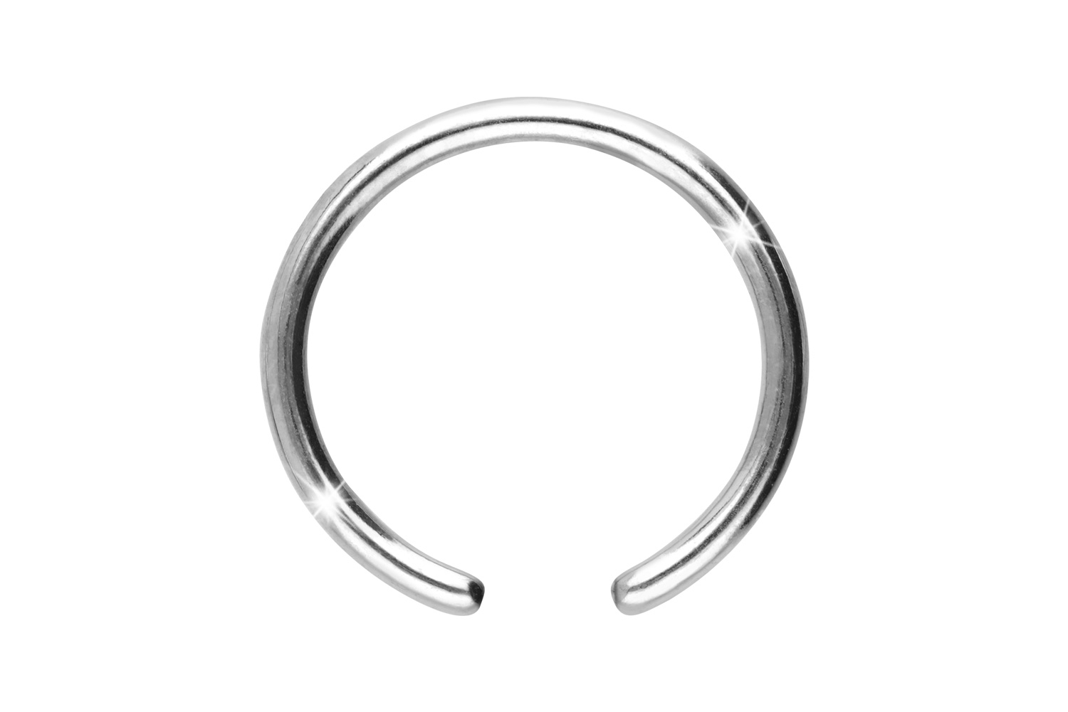 Titan Klemmkugelring Piercing ohne Kugel